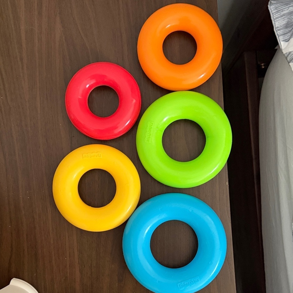 Fisher-Price Rainbow Stacking Rings - Picture 2 of 3